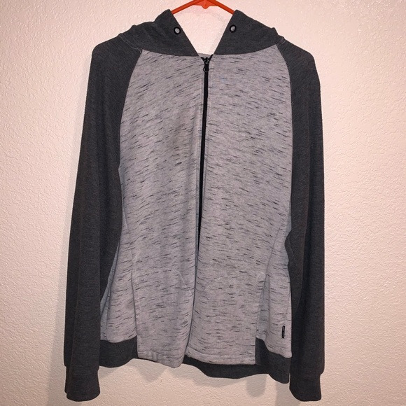 Grey and white zip up hoodie - Picture 5 of 8